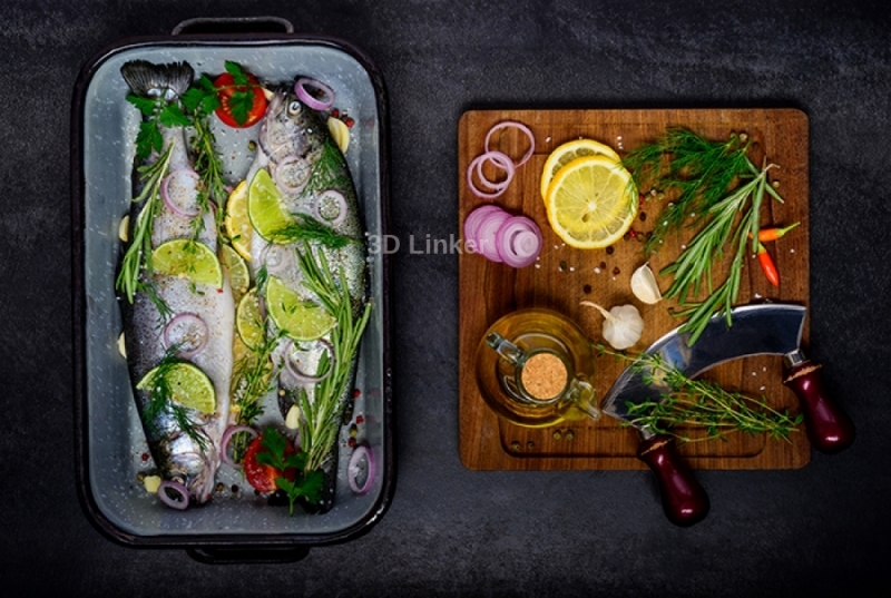 Столешница наклейка на стол купить "Рыбный стол"