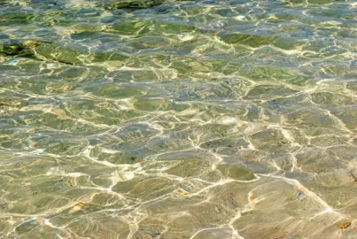 Обои для пола ПЕСЧАНОЕ ДНО ПРОЗРАЧНАЯ ВОДА