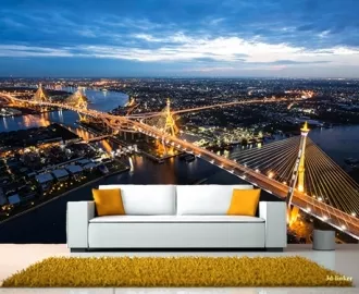 Фотообои на стену НОЧНОЙ ГОРОД вариант №49