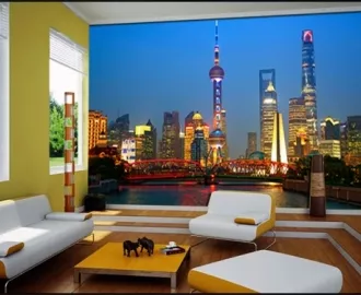 Фотообои на стену НОЧНОЙ ГОРОД вариант №51