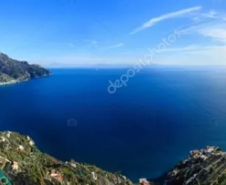 Фотообои Вид НА МОРЕ С ВЫСОТЫ ГОР