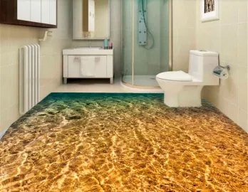 Обои для пола ЗОЛОТОЙ БЕРЕГ ПРОЗРАЧНАЯ ВОДА