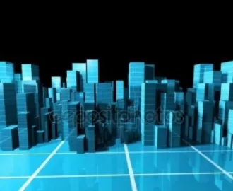 Фотообои на стену АБСТРАКЦИЯ СИНИЙ И ЧЕРНЫЙ